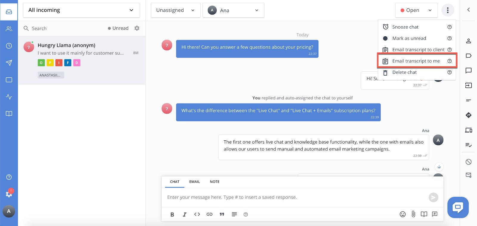 Helpcrunch Live Chat