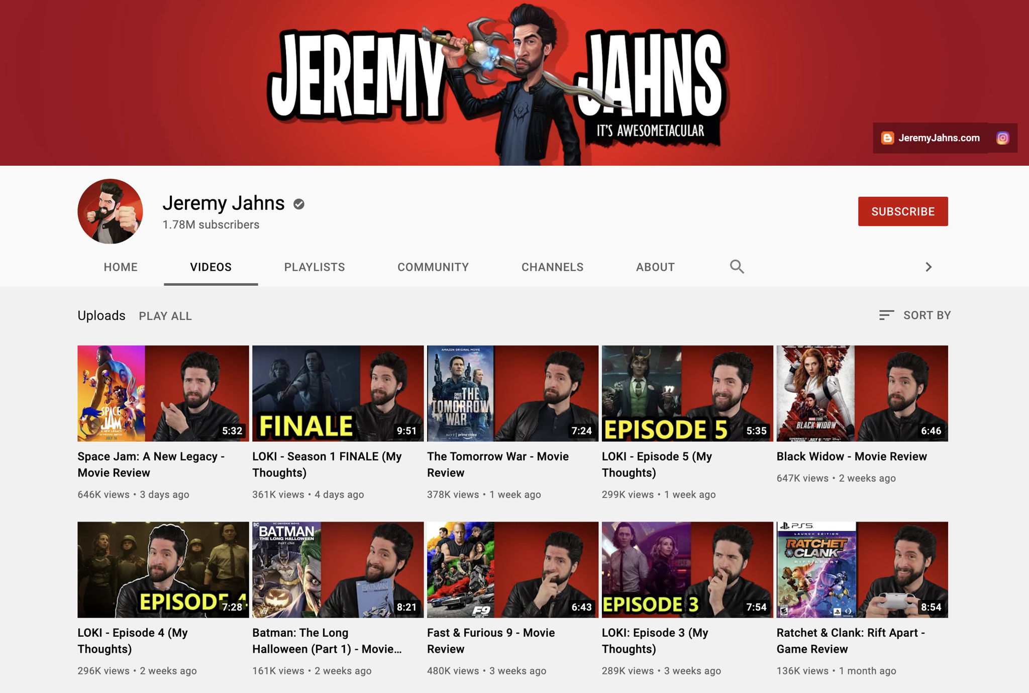 Jeremy Jahns YouTube