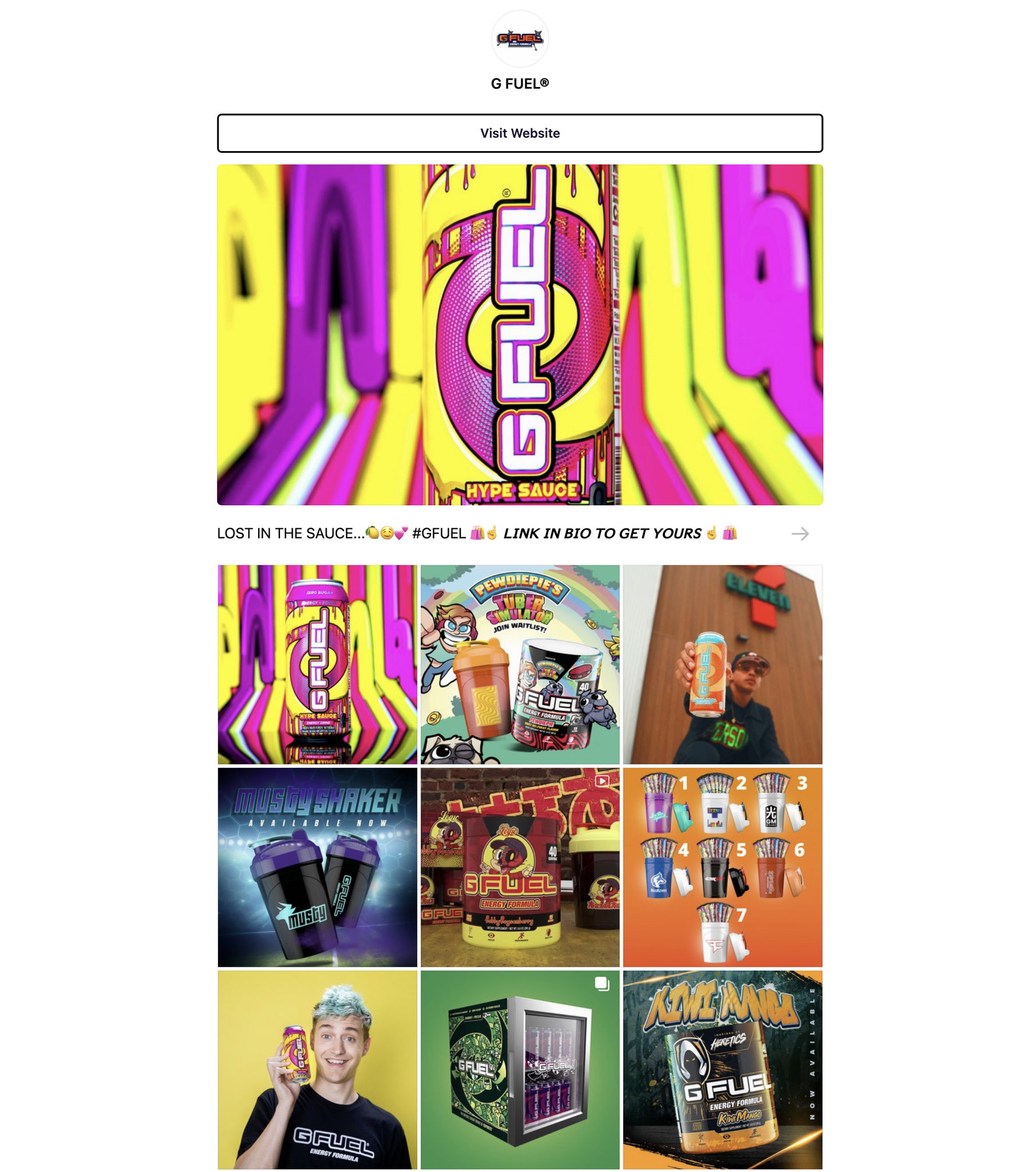 GFuel Link Page