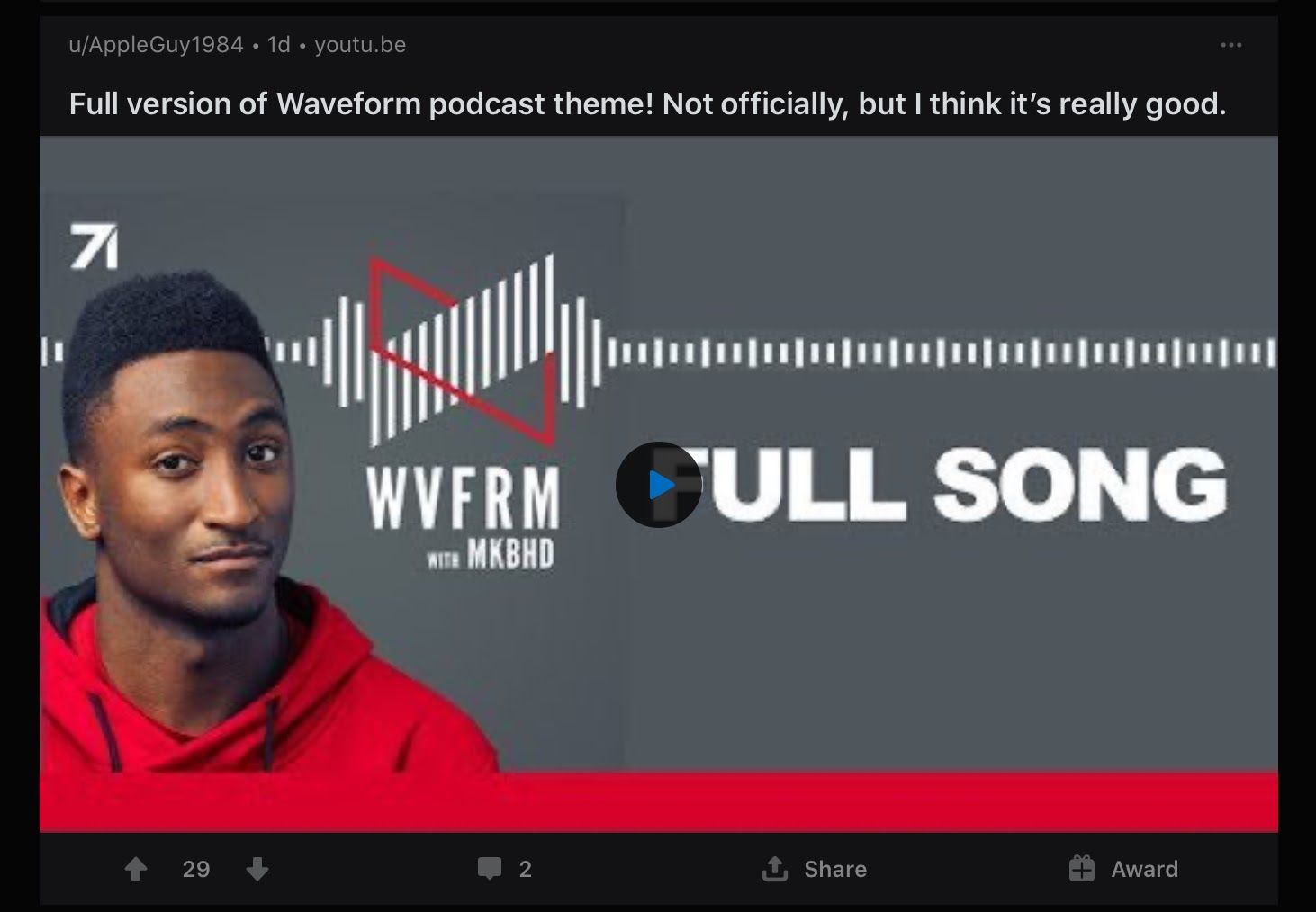 MKBHD SubReddit