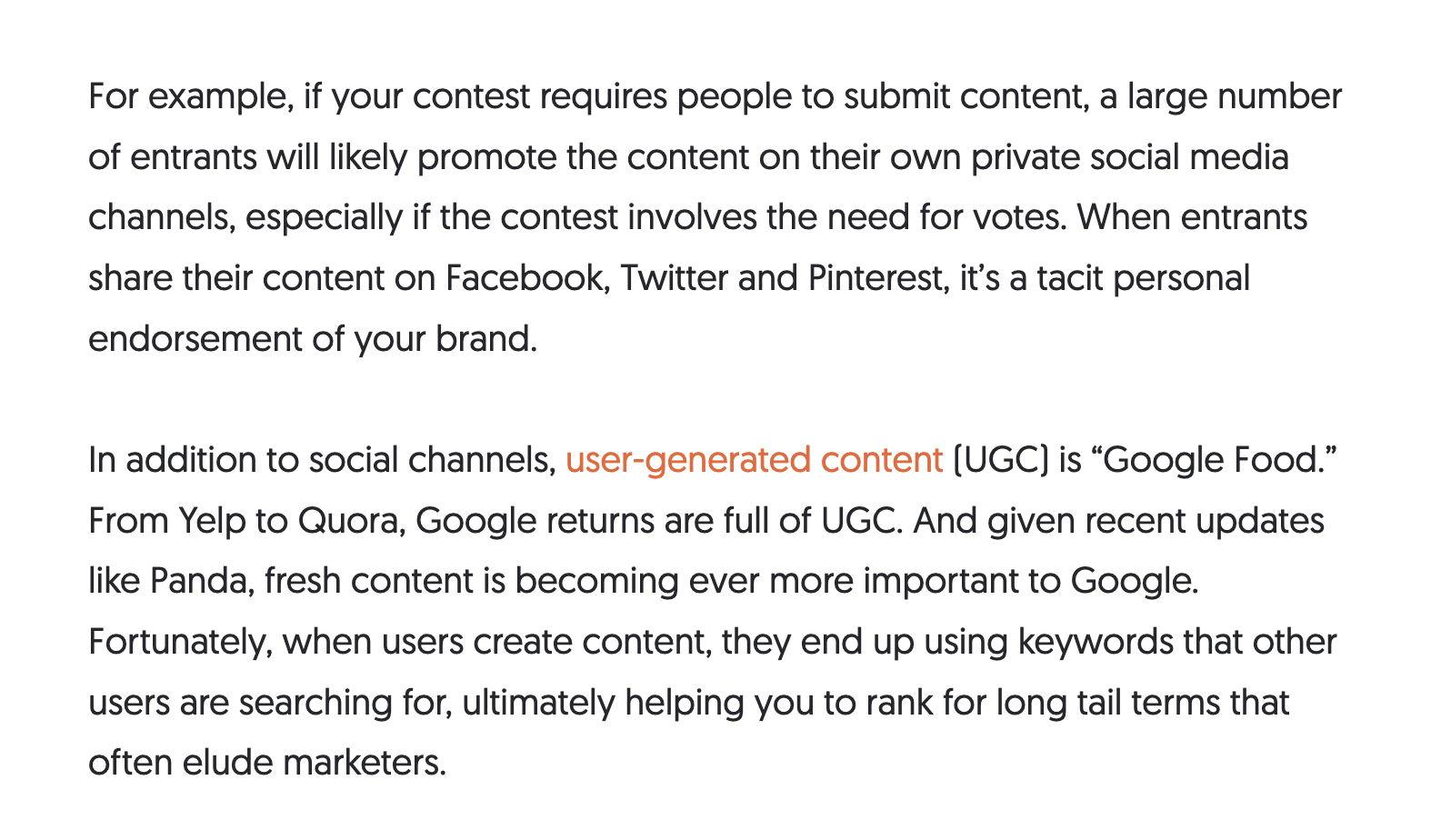Neil Patel UGC Contests