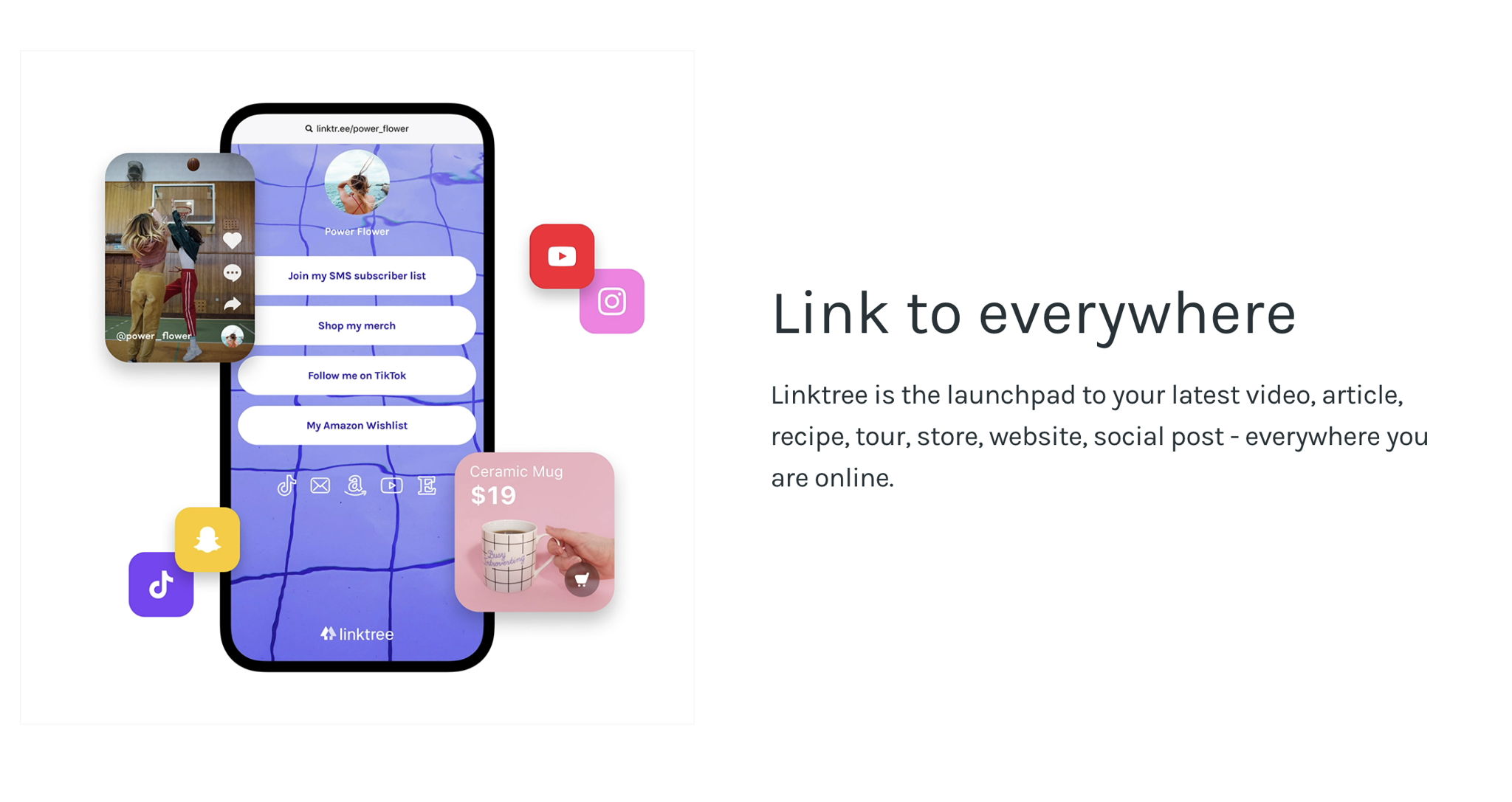 Linktree link page