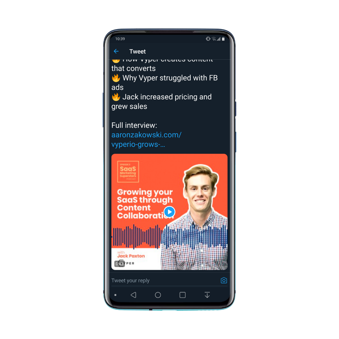 SaaS Marketing Superstars Jack Twitter Video
