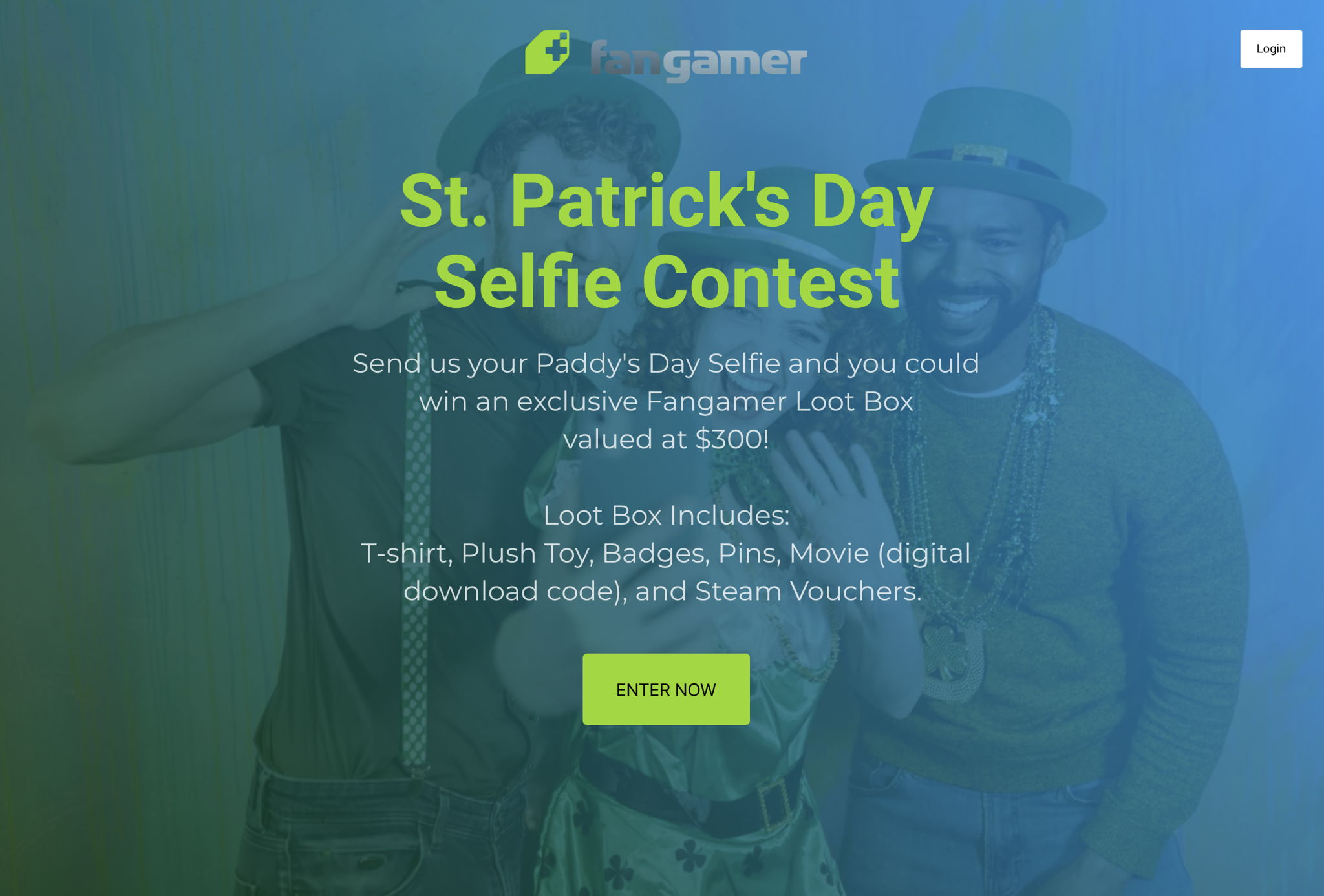 Fangamer Paddys Day Selfie Contest