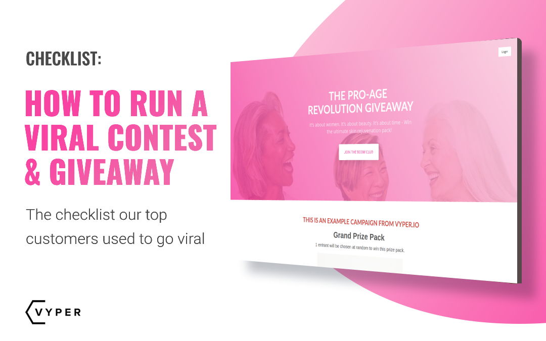Viral giveaway checklist