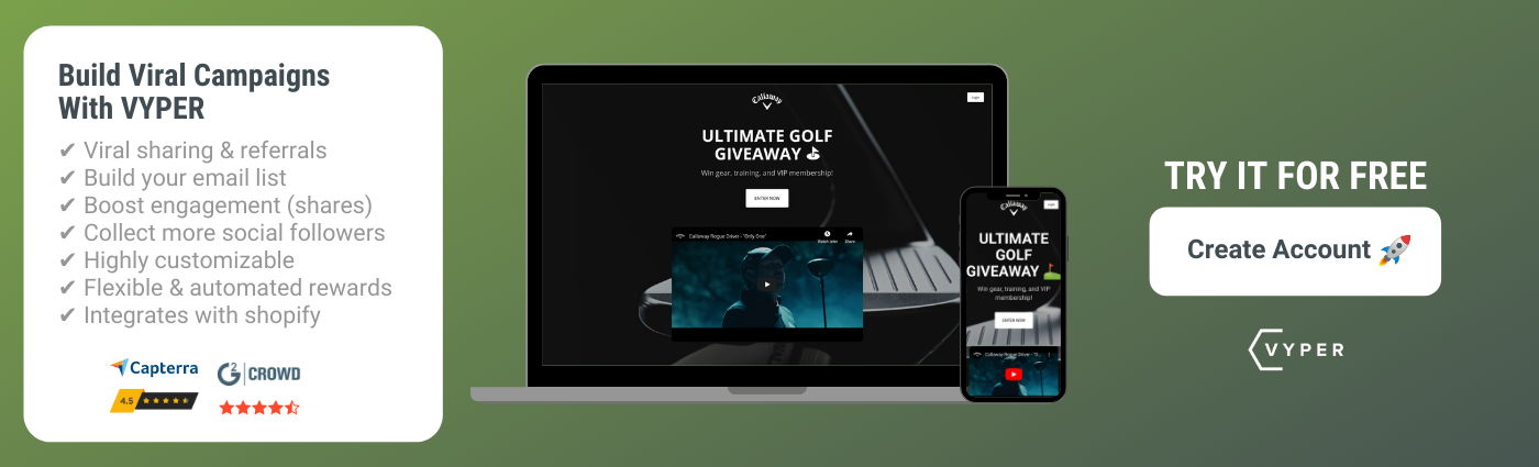 VYPER Free Account Signup Callaway