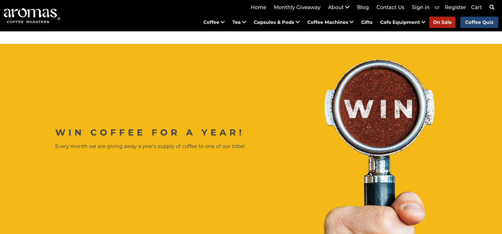 Aromas Monthly Giveaway