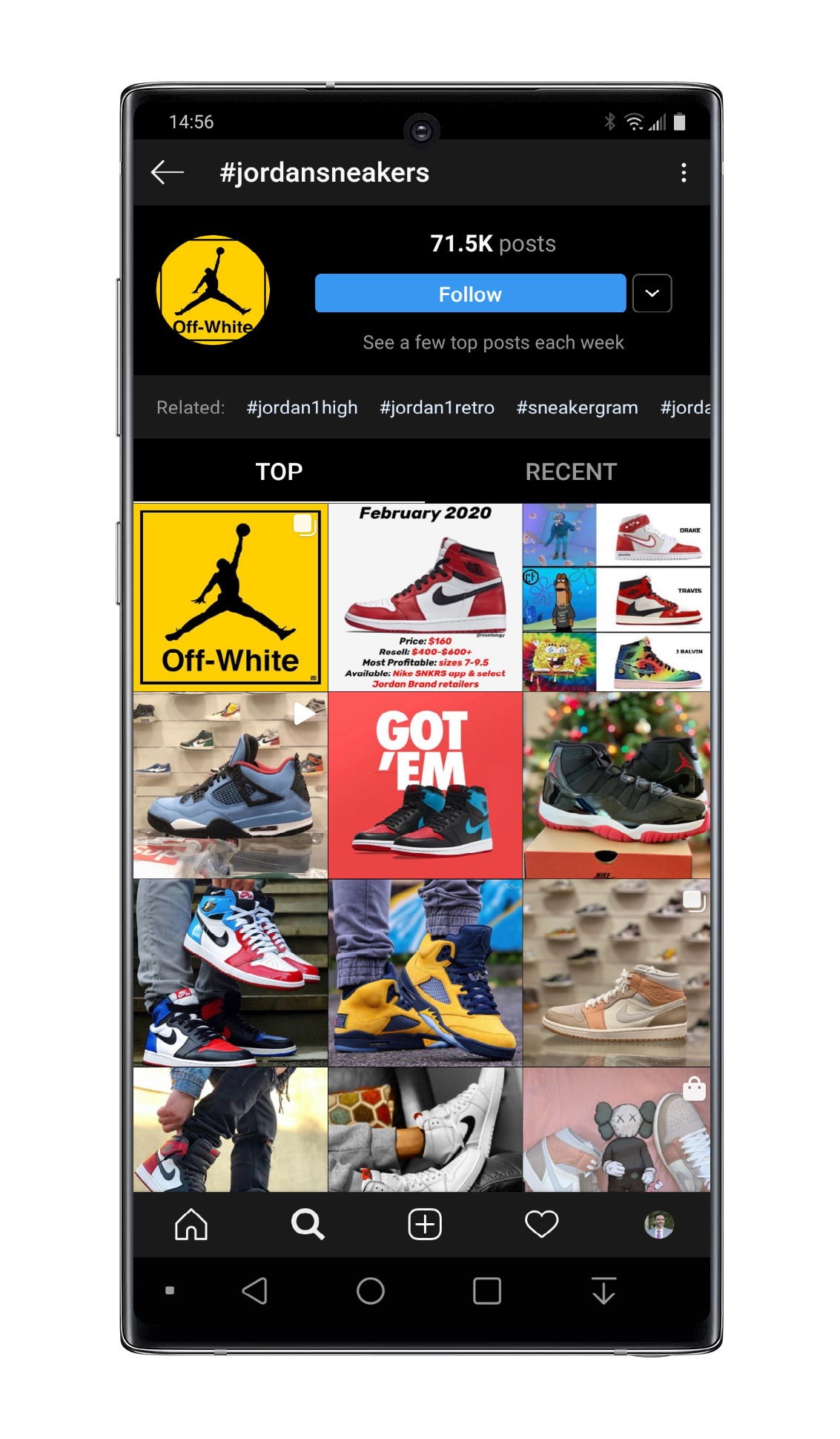 Instagram jordan sneakers hashtag