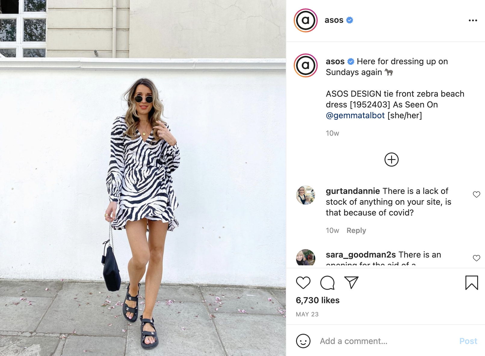 Asos UGC Instagram