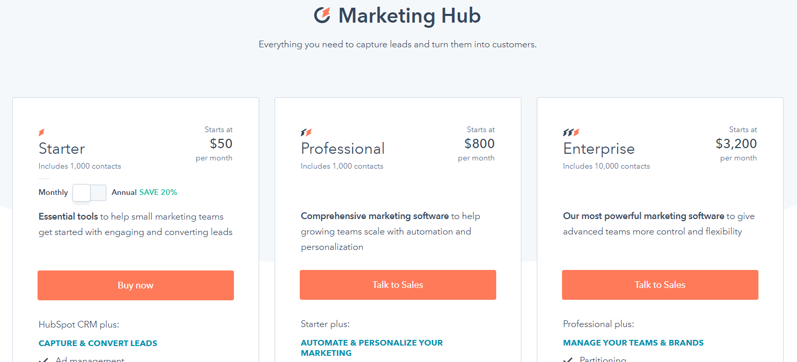 Hubspot Pricing