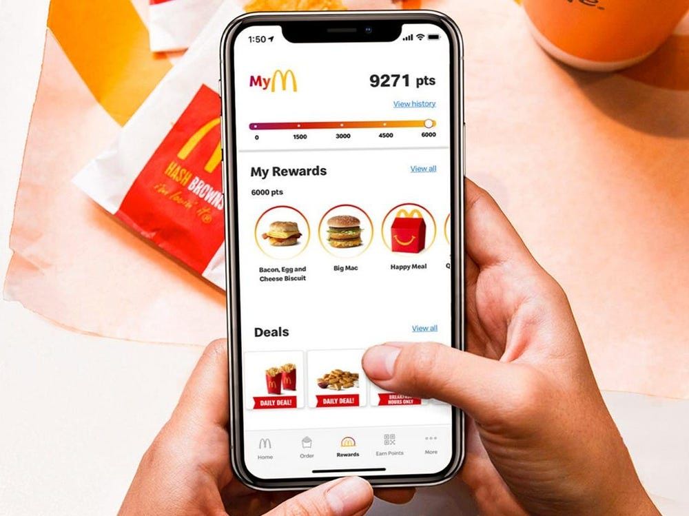McDonalds Rewards App