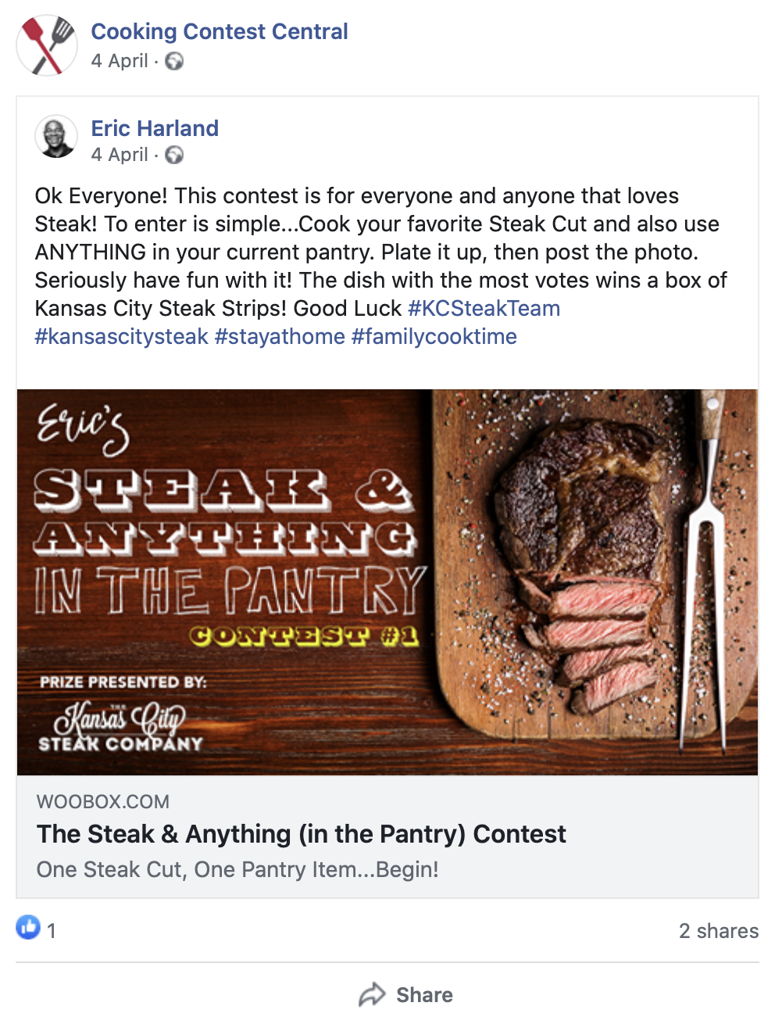 Steak Cooking Contest