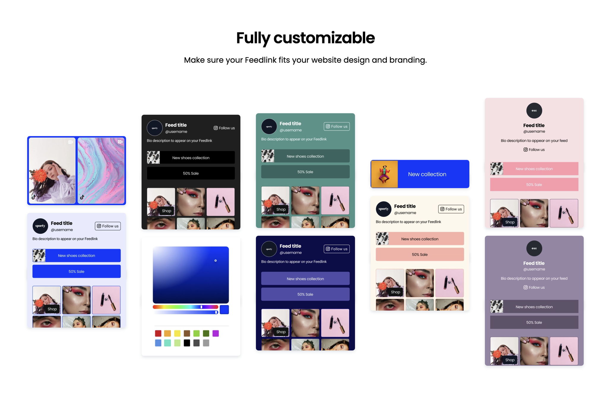 Feedlink page examples