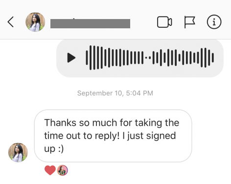 Audio Direct Messages