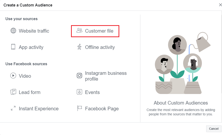 Facebook Customer Audience