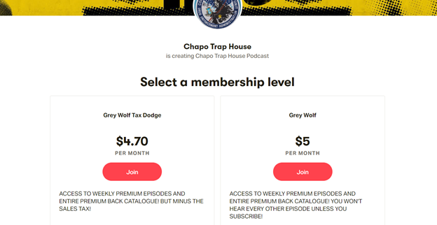 Patreon Membership