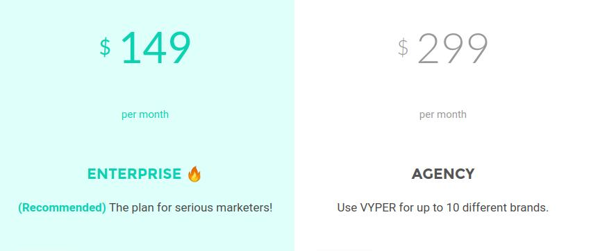 Vyper Pricing