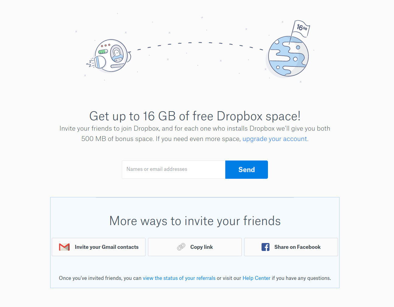 Dropbox referral