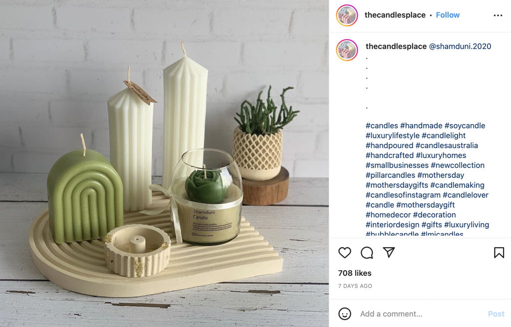 The Candlesplace Collaboration on Instagram