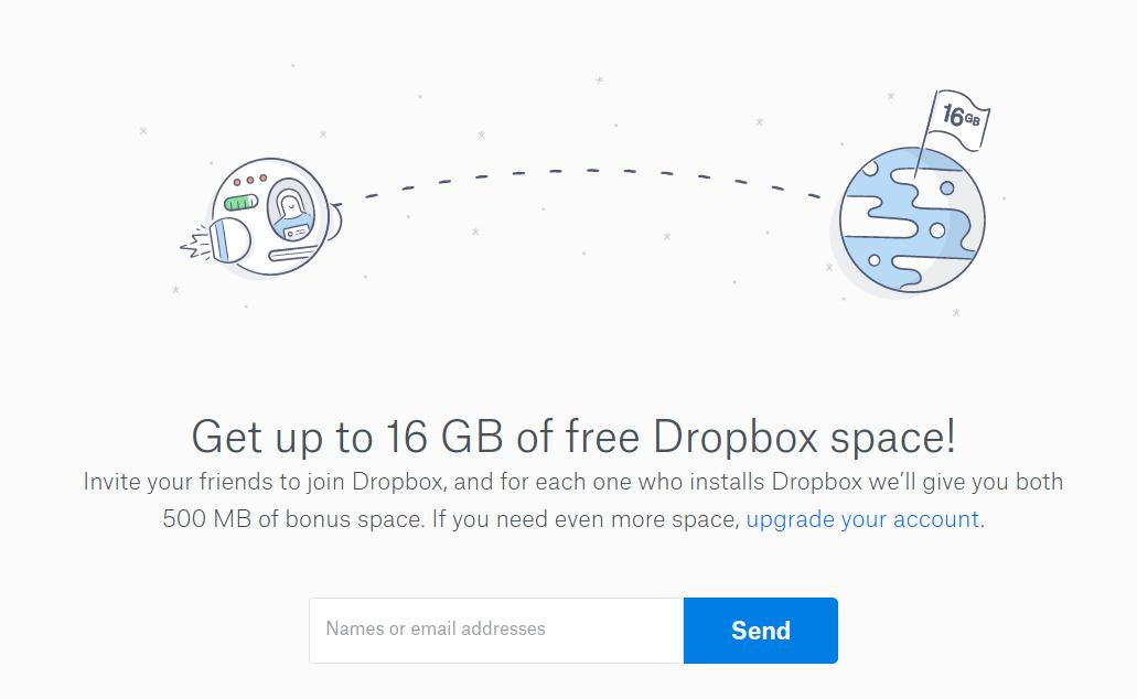Dropbox referral program