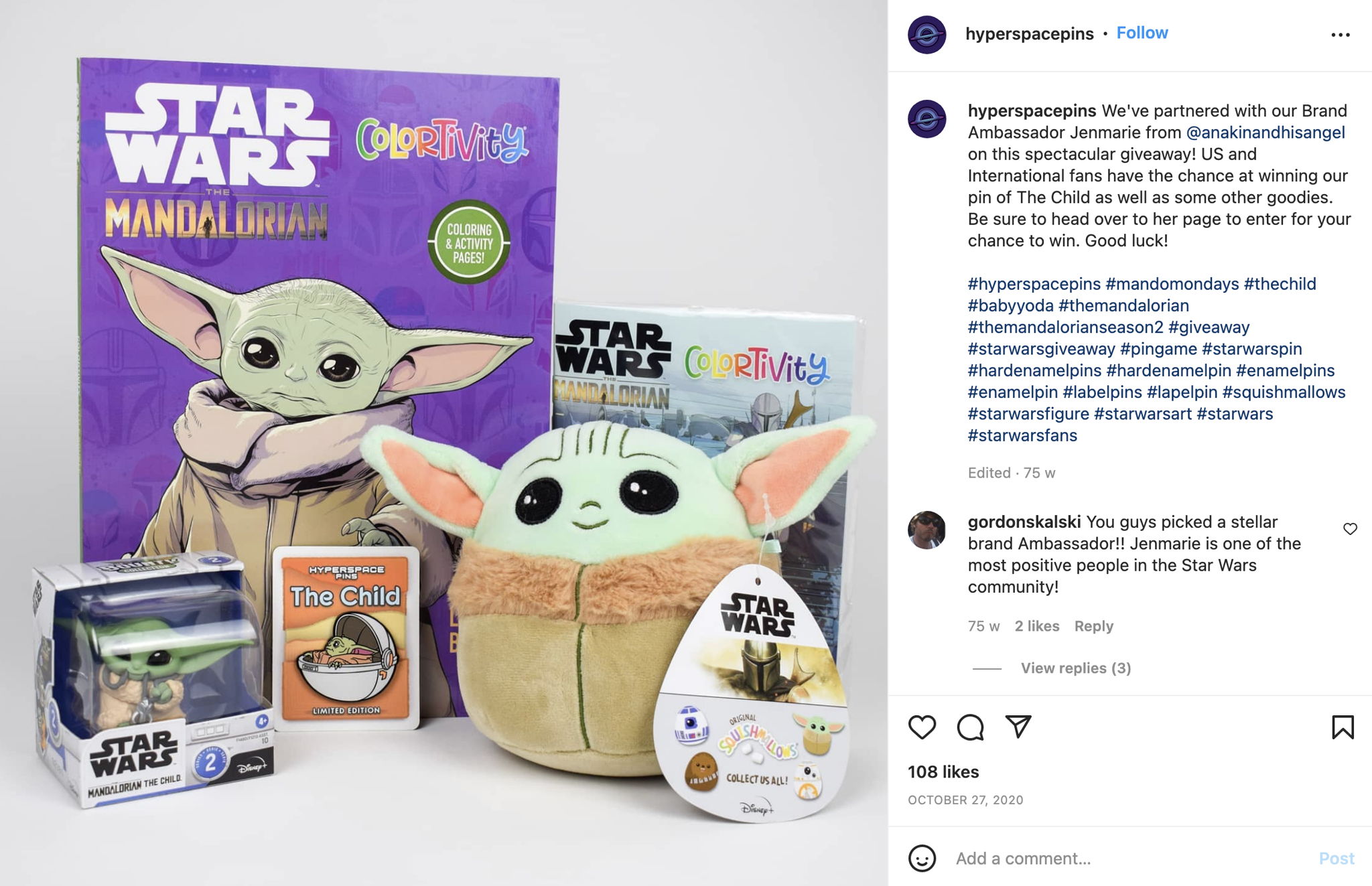Hyperspace Pins Instagram Giveaway