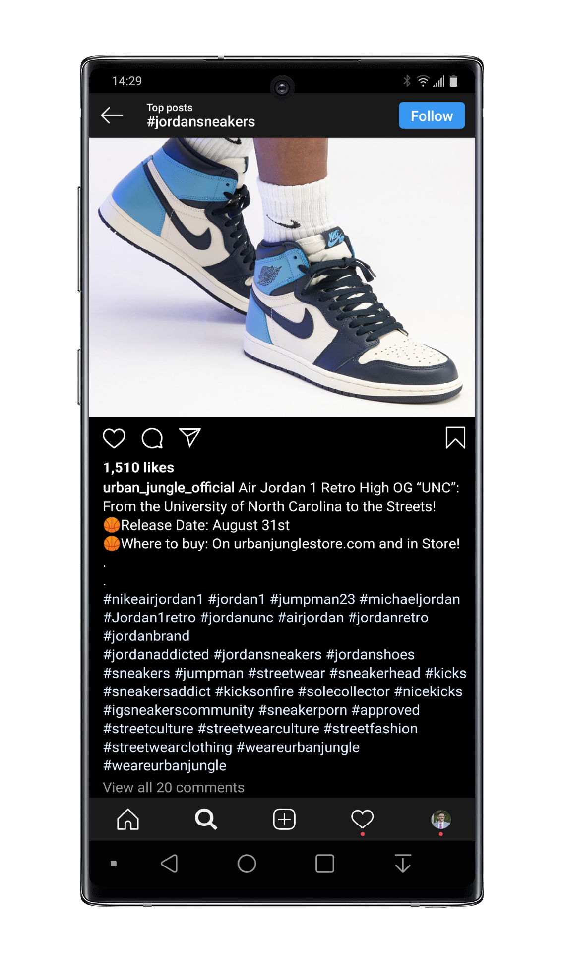 30 hashtags max limit on Instagram