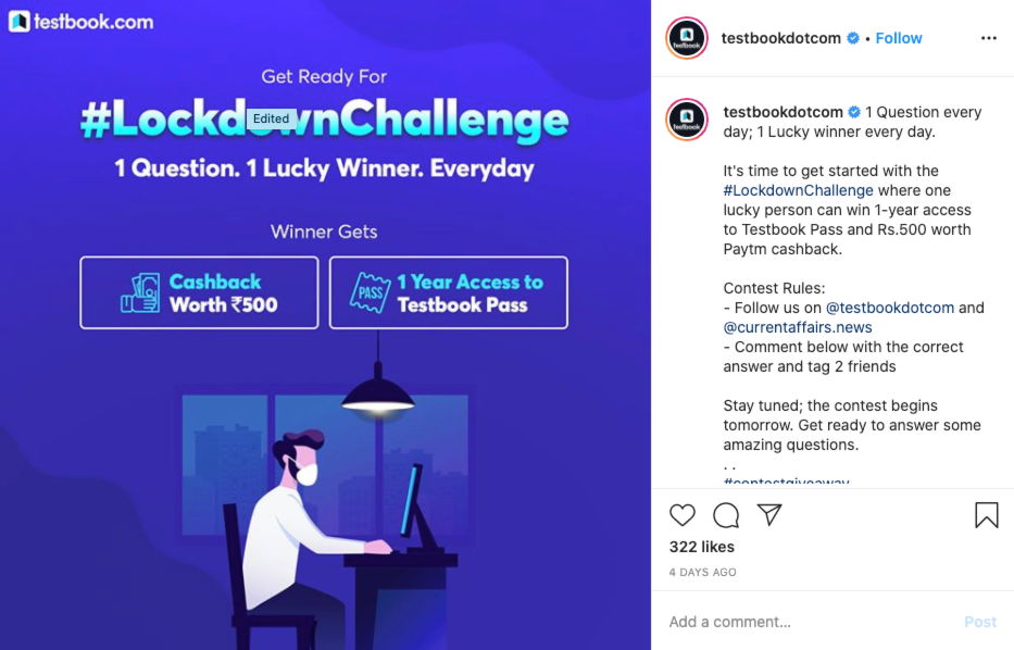 referral contest announcement instagram