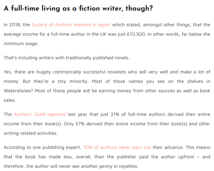 Fiction writing