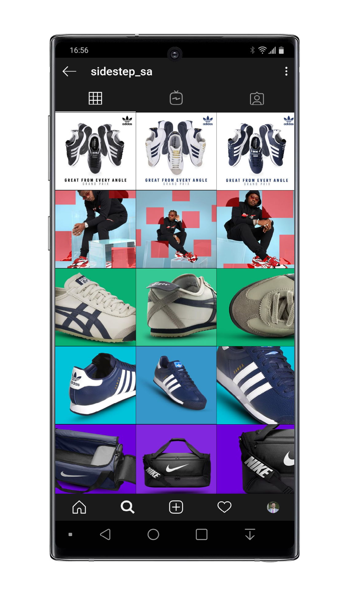 sidesteps instagram