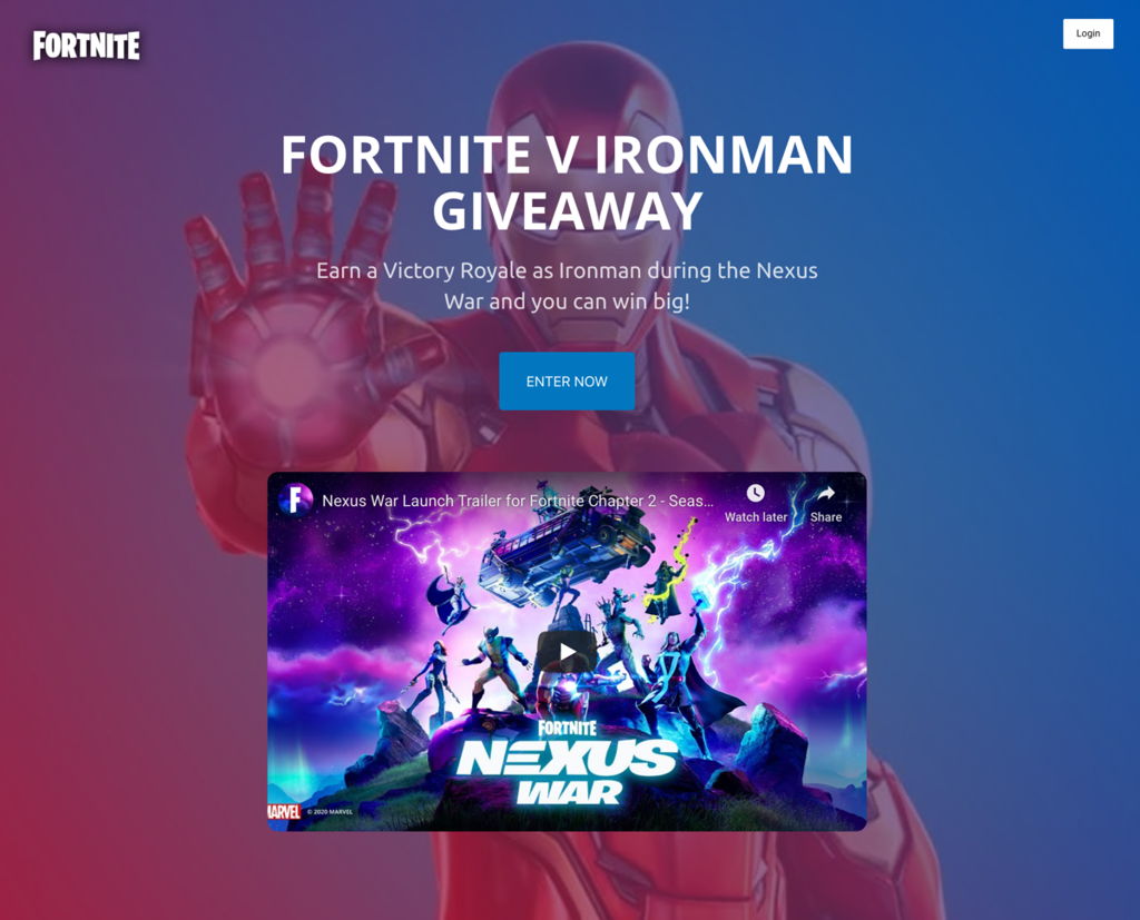 Fortnite and Ironman VYPER Giveaway