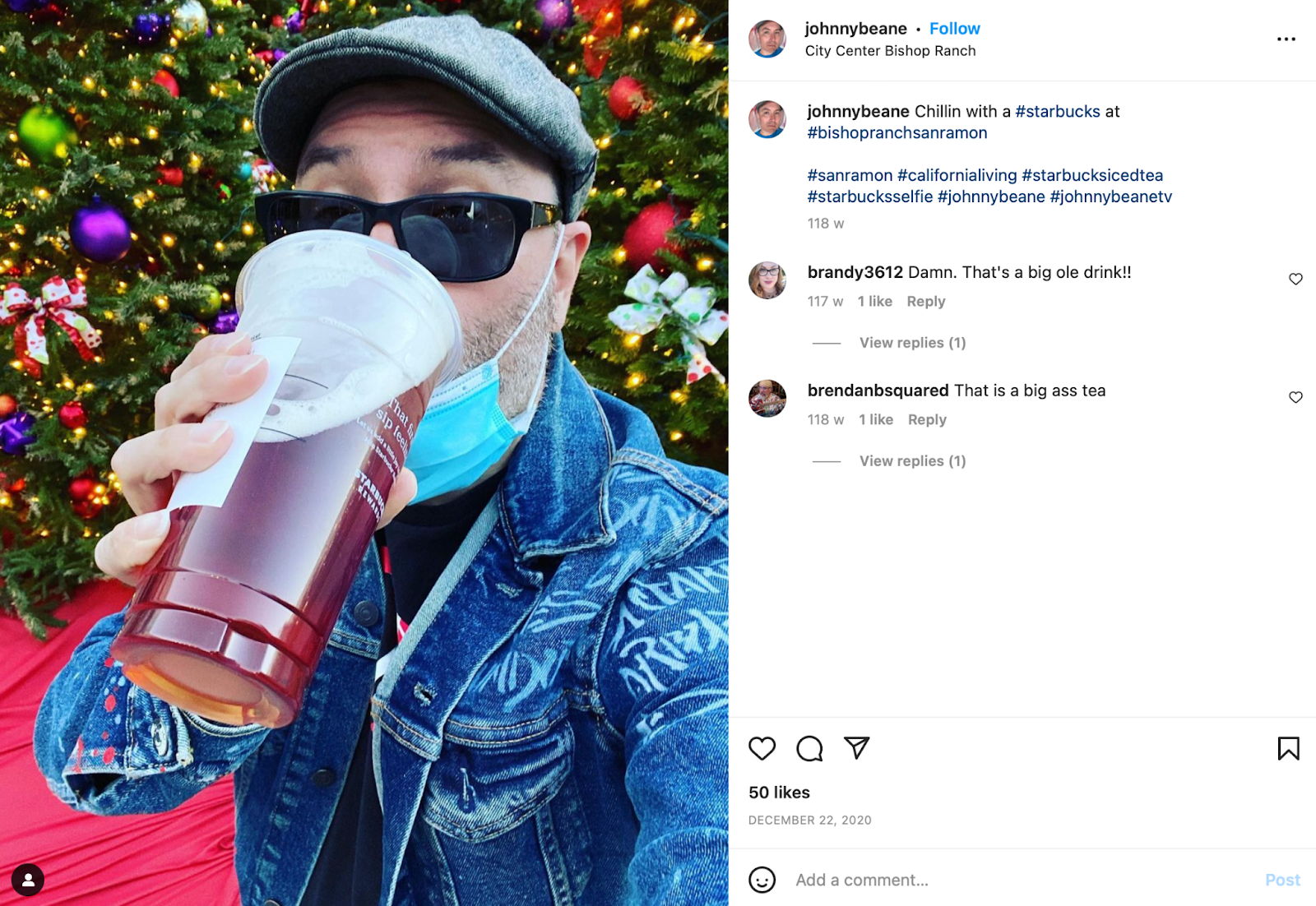 Johnny Beane Starbucks Tea UGC