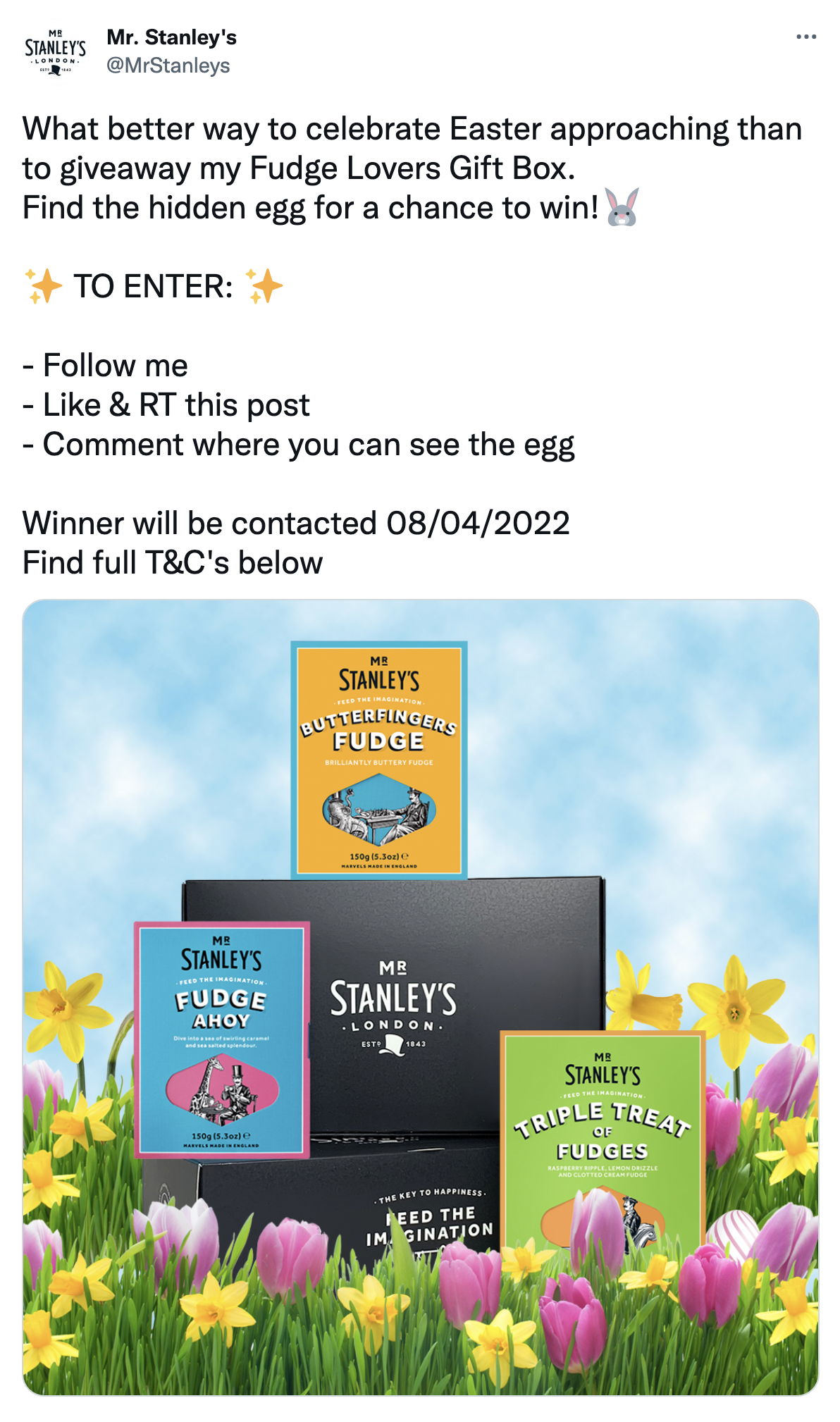 Mr. Stanleys Easter Giveaway