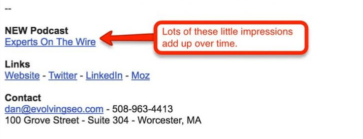 Podcast Marketing Email Signature