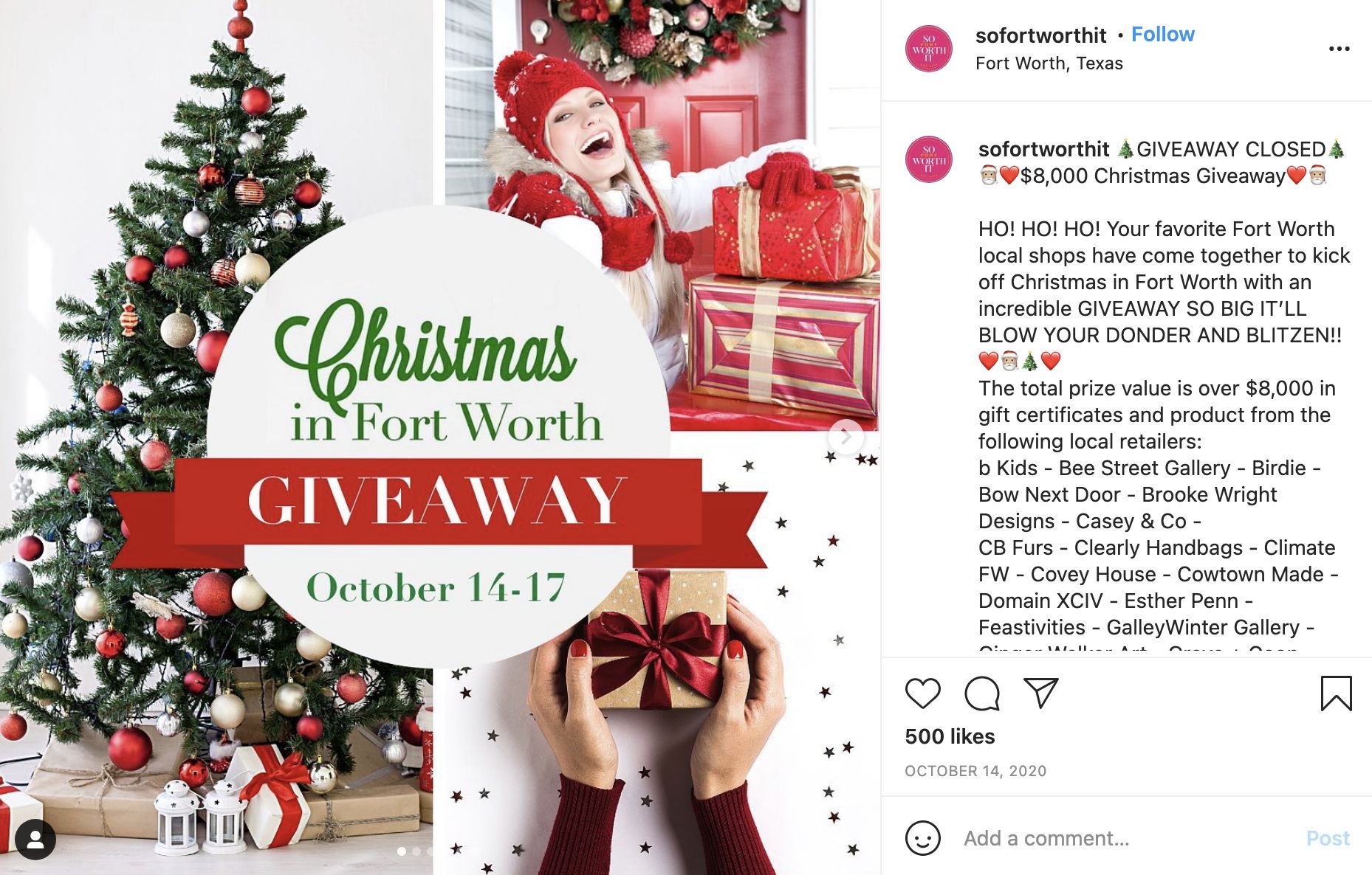 So Fort Worth It Instagram Giveaway