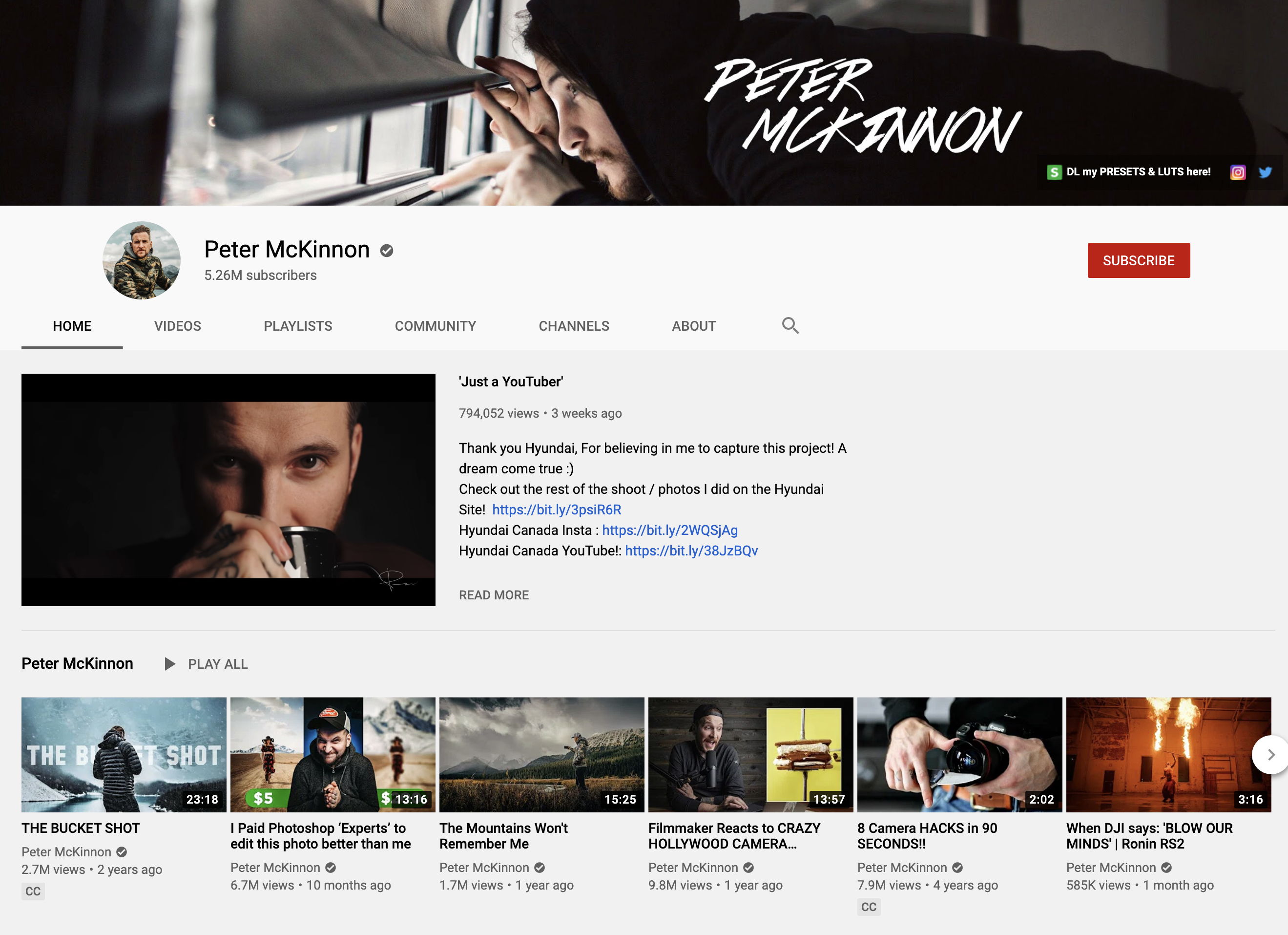 Peter Mckinnon YouTube Trailer