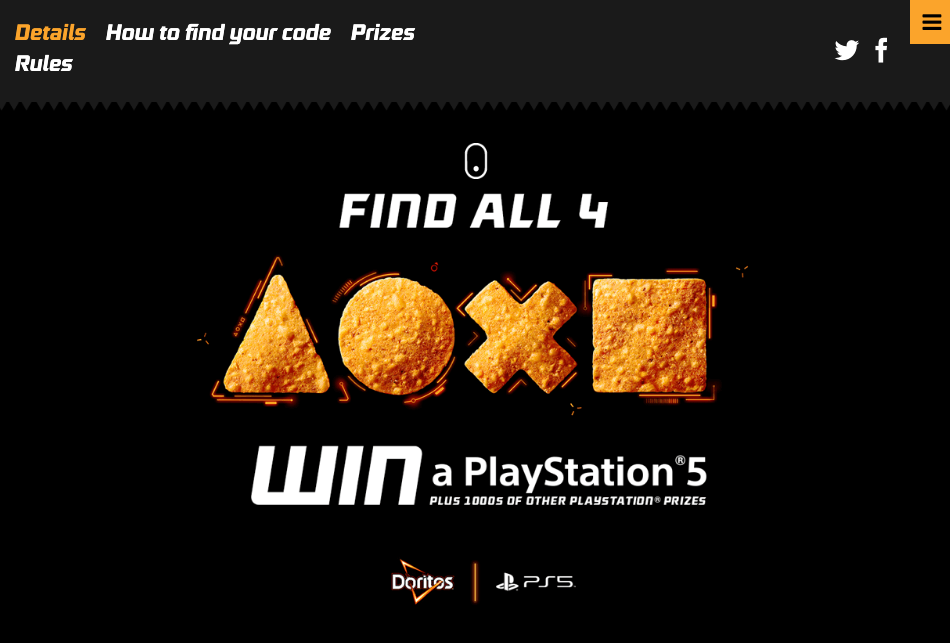 Doritos PS5 Prize