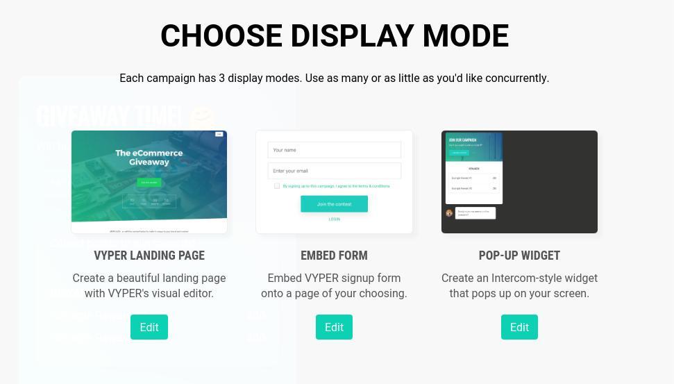 giveaway placement options
