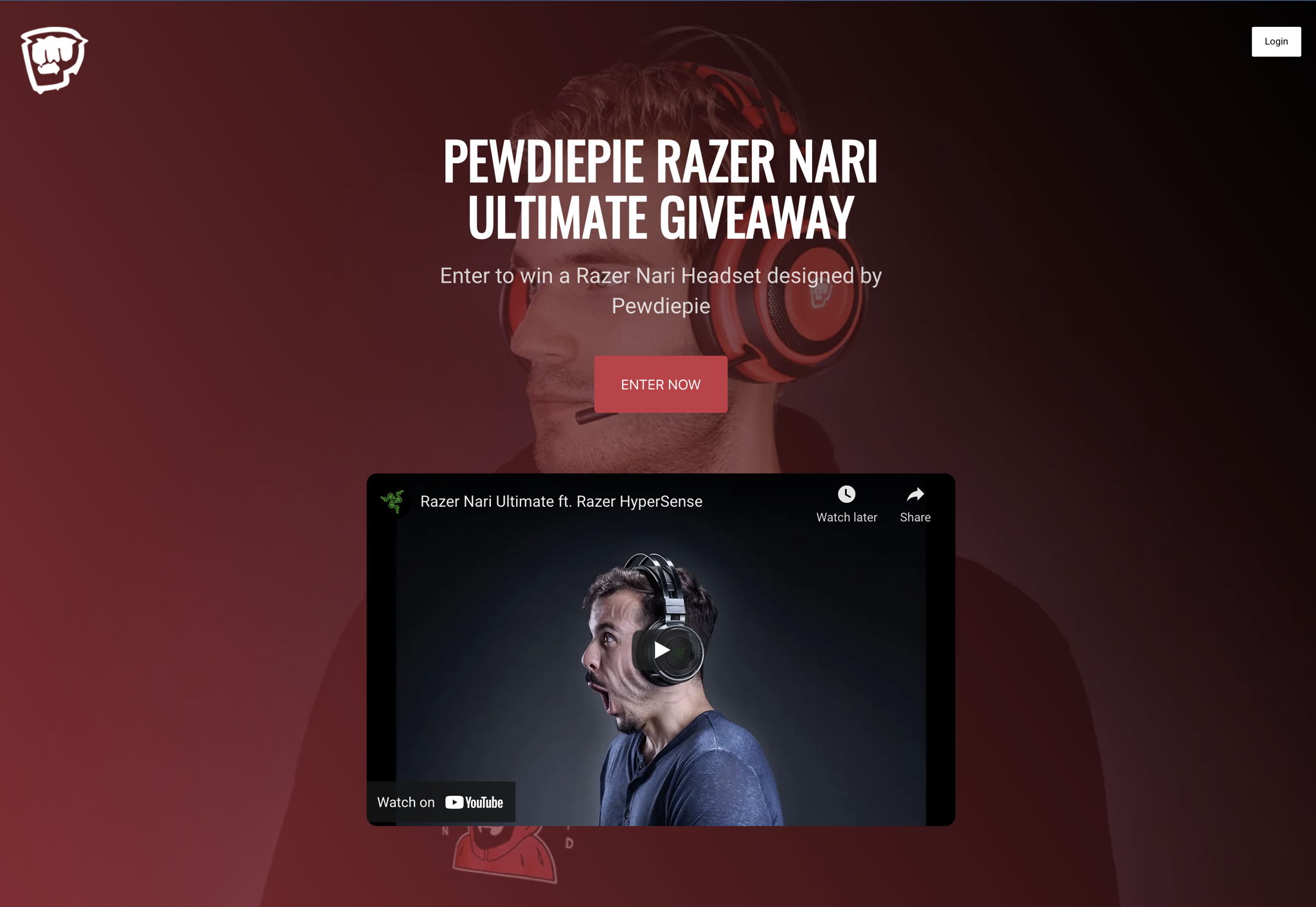 Pewdiepie Razer Giveaway