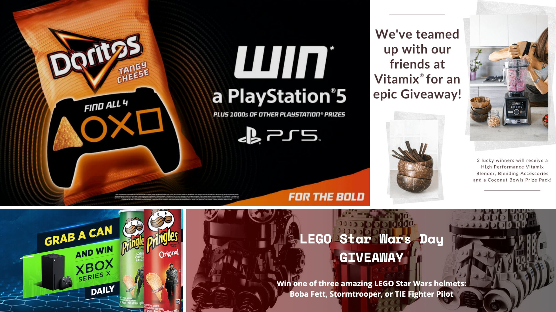 Giveaway landing page offer examples