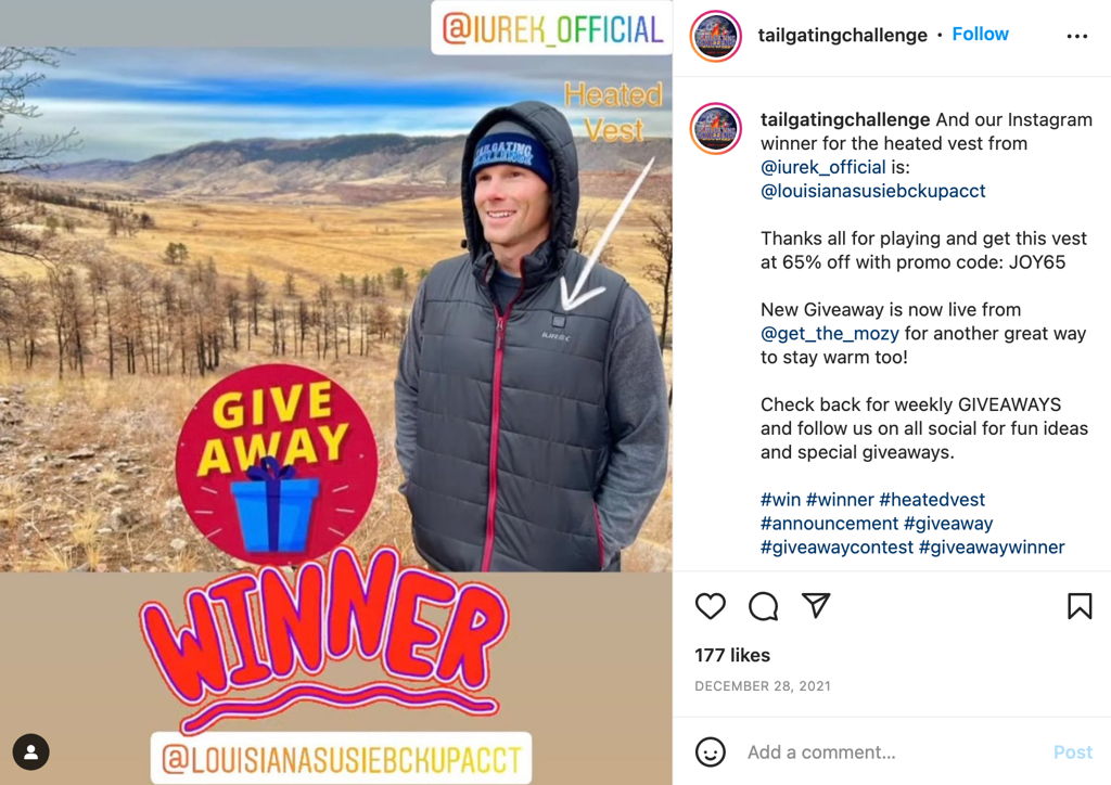 Tailgate Challenge Instagram Campaign