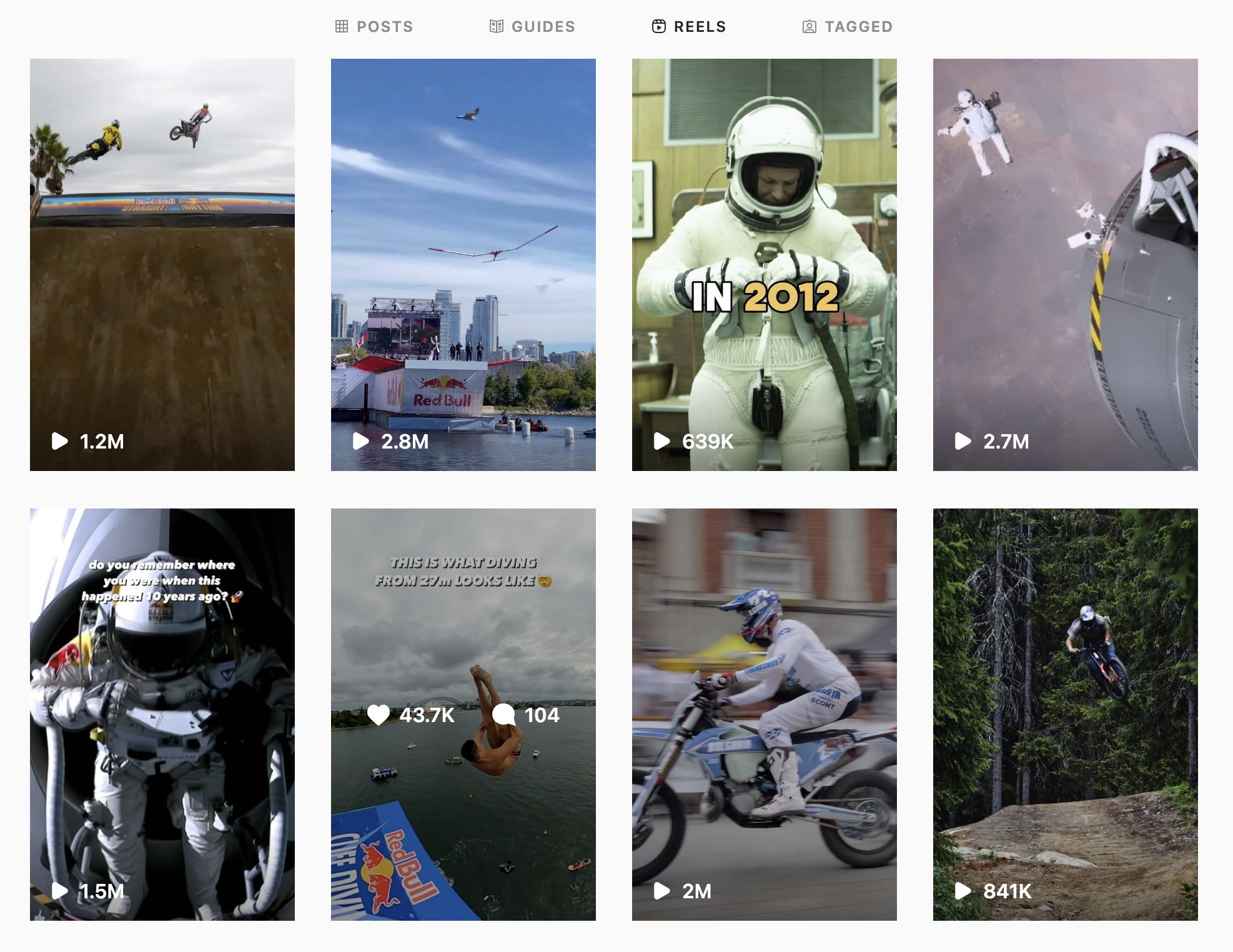 Red Bull Instagram Reels