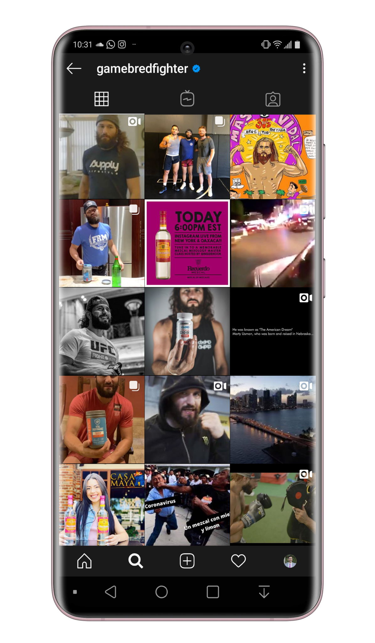 Masvidal Instagram Posts