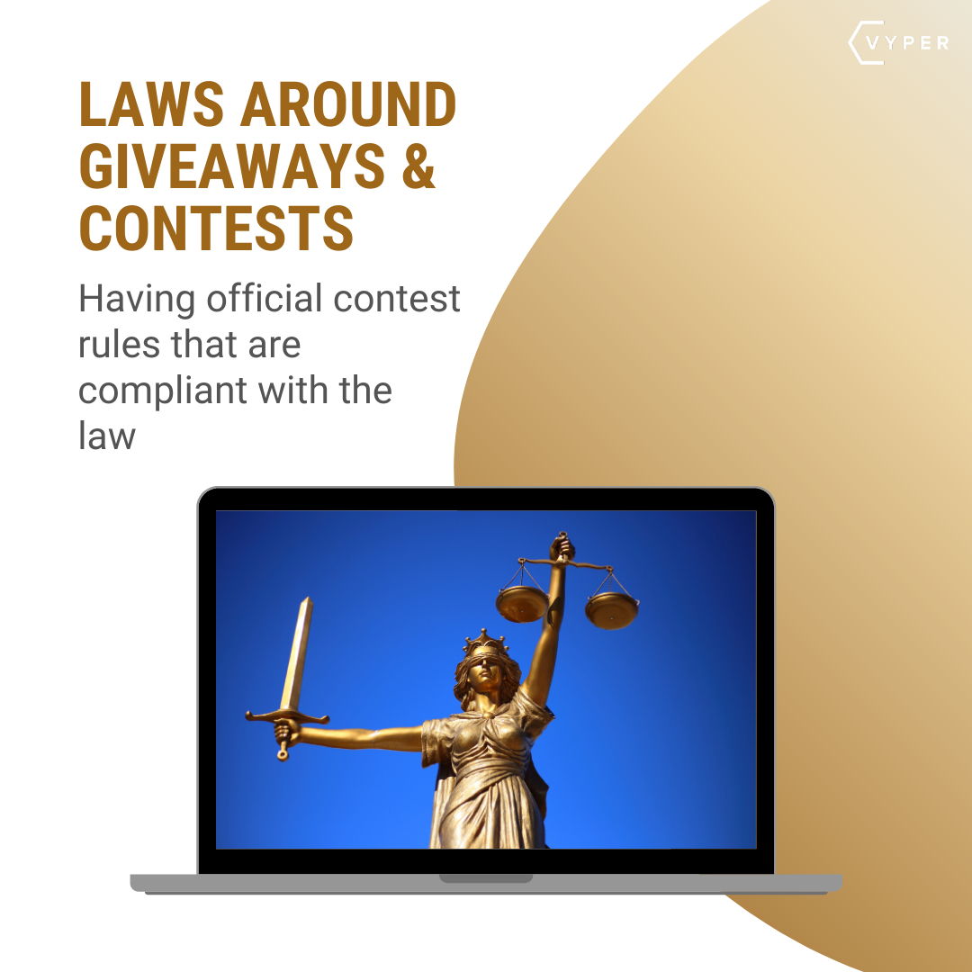 Laws around giveaways and contests