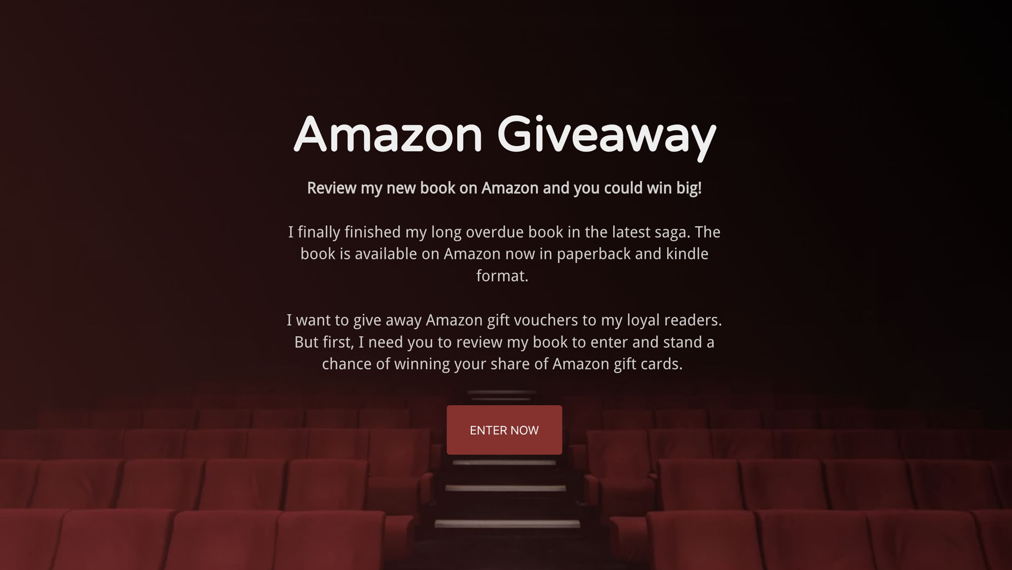Amazon Book Giveaway