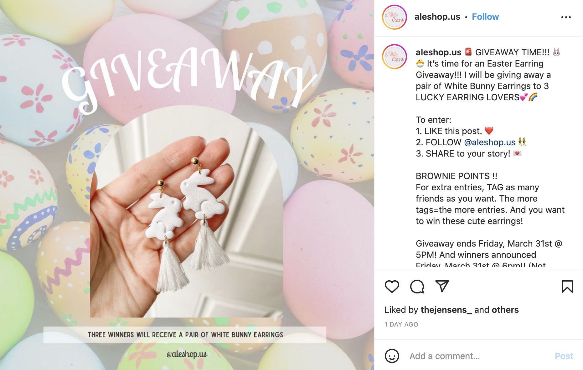 A Little Extra Instagram Giveaway