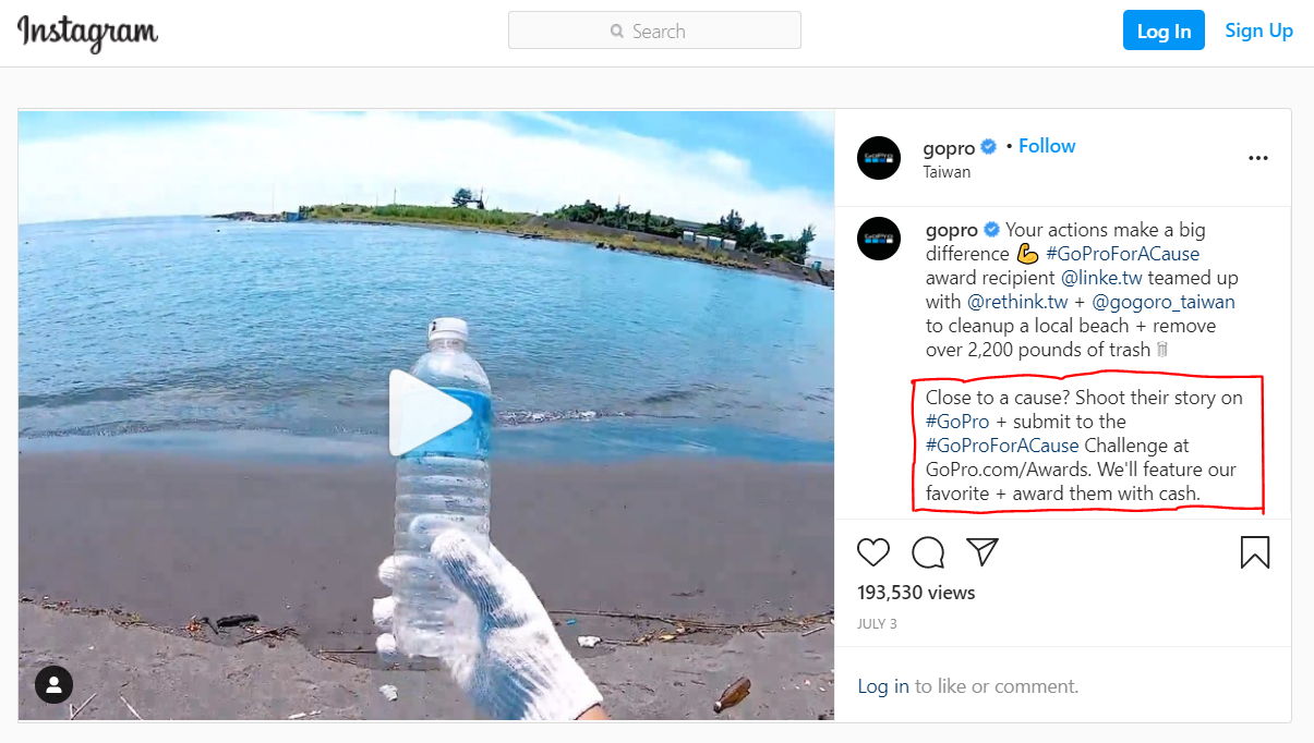 GoPro Instagram Contest