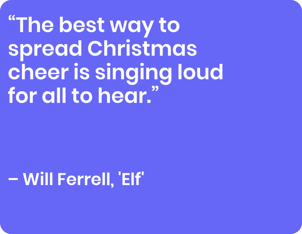 Will Ferrell Elf Quote