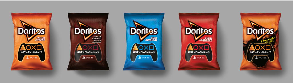 Doritos PS5 packaging
