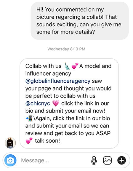 Building Industry Connections in Instagram DMs