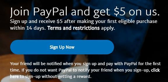 Paypal referral